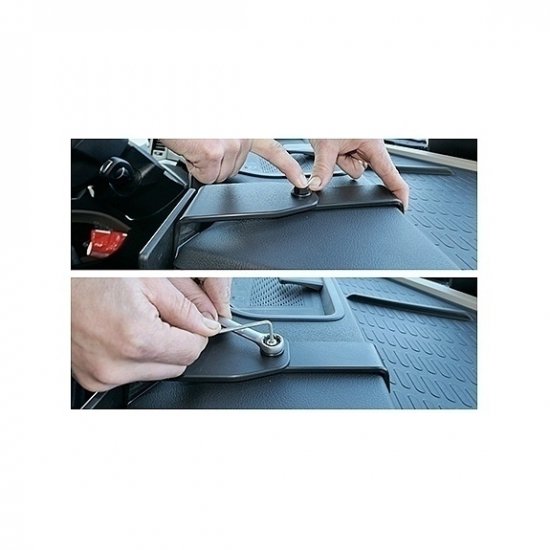 Bild 4 - Brodit ProClip (extra stabil) fr Mercedes Actros 5 / MP5, ab Bj. 2019 + Brodit ProClip (extra stabil) fr Mercedes Arocs, ab Bj. 2020 Position: Rechts vom Lenkrad, oberhalb der rechten Lftung