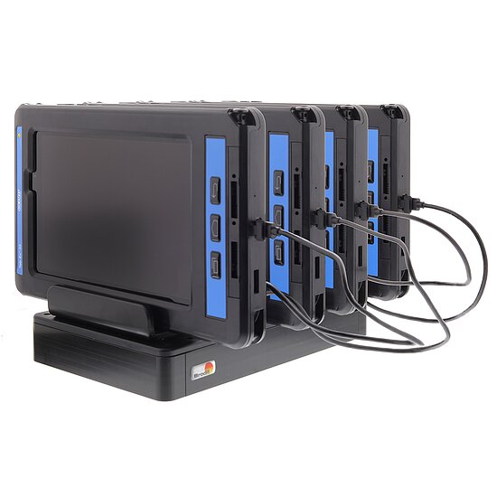 Bild 5 - Brodit UNI USB-C, 4-fach Tischladegert , fr Gerte mit USB Typ C Anschluss zum gleichzeitigen Laden von bis zu 4 Gerten mit USB Typ C Anschluss