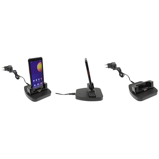 Bild 8 - Brodit Tischladegert fr SAMSUNG Galaxy Xcover 5 schonende Ladung ber Pogo-Pins