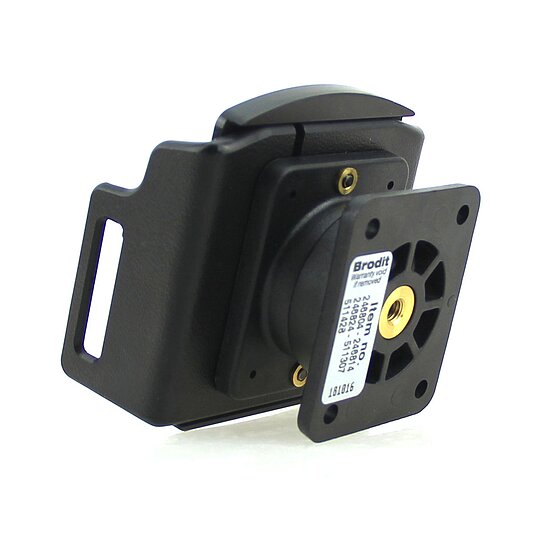 Bild 8 - Brodit einstellbarer Halter , Universal: max. Breite: 62-77mm, Tiefe: 6-10mm Montageplatte mit Kugelgelenk, fr max. Breite: 62-77mm, Tiefe: 6-10mm