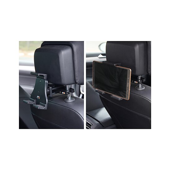 Bild 5 - Brodit einstellbarer Tablet Halter , Universal: max. Hhe: 120-150mm , 3-Punkt Befestigung Montageplatte mit Kugelgelenk, fr max. Hhe (schmale Seite): 120-150mm, Tiefe: 4-25mm