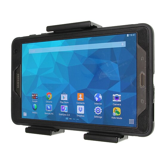 Bild 6 - Brodit einstellbarer Tablet Halter , Universal: max. Hhe: 120-150mm , 3-Punkt Befestigung Montageplatte mit Kugelgelenk, fr max. Hhe (schmale Seite): 120-150mm, Tiefe: 4-25mm