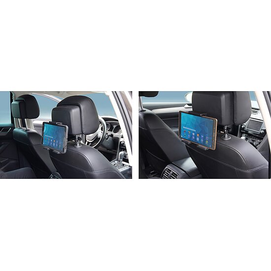 Bild 8 - Brodit einstellbarer Tablet Halter , Universal: max. Hhe: 120-150mm , 3-Punkt Befestigung Montageplatte mit Kugelgelenk, fr max. Hhe (schmale Seite): 120-150mm, Tiefe: 4-25mm