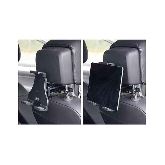 Bild 6 - Brodit einstellbarer Tablet Halter , Universal: max. Hhe: 140-195mm , 3-Punkt Befestigung Montageplatte mit Kugelgelenk, fr max. Hhe (schmale Seite): 140-195mm, Tiefe: 4-25mm