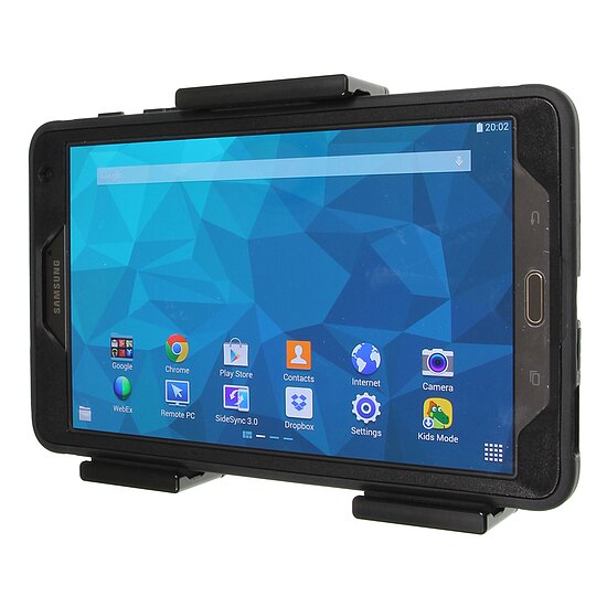 Bild 7 - Brodit einstellbarer Tablet Halter , Universal: max. Hhe: 140-195mm , 3-Punkt Befestigung Montageplatte mit Kugelgelenk, fr max. Hhe (schmale Seite): 140-195mm, Tiefe: 4-25mm