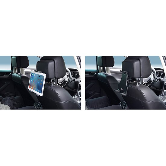 Bild 8 - Brodit einstellbarer Tablet Halter , Universal: max. H�he: 180-230mm , 3-Punkt Befestigung Montageplatte mit Kugelgelenk, f�r max. H�he (schmale Seite): 180-230mm, Tiefe: 4-25mm