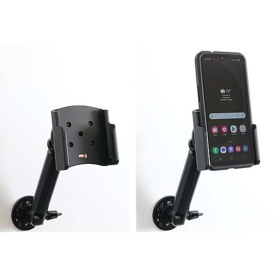 Bild 5 - Brodit Halter fr SAMSUNG Galaxy XCover 7, nur fr Gerte mit Otterbox React Hlle (77-95436) Montageplatte mit Kugelgelenk