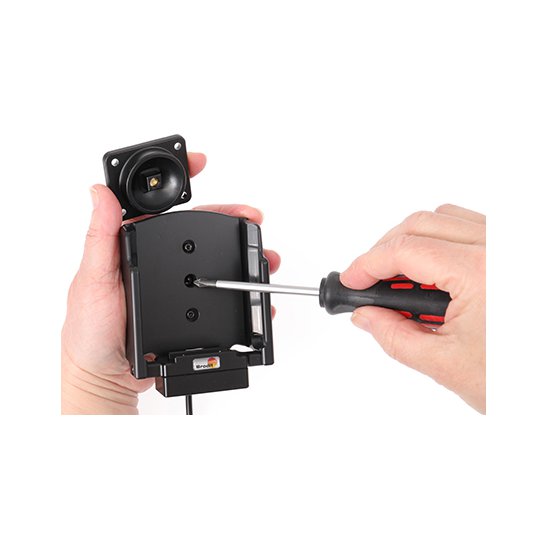 Bild 2 - Brodit Halter Aktiv, mit Festanschluss, 12/24V, fr SAMSUNG Galaxy XCover 5 (Ladung ber Pogo-Pins) mit Molex Stecker fr den festen Einbau im KFZ / LKW