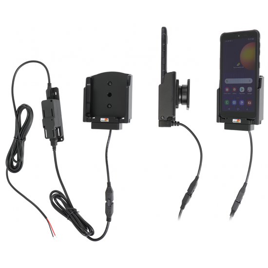 Bild 6 - Brodit Halter Aktiv, mit Festanschluss, 12/24V, fr SAMSUNG Galaxy XCover 5 (Ladung ber Pogo-Pins) mit Molex Stecker fr den festen Einbau im KFZ / LKW