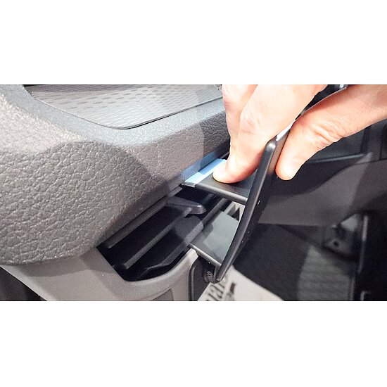 Bild 3 - Brodit ProClip f�r VW T7 Transporter, ab Bj. 2025 Position: Links vom Lenkrad, an der L�ftung