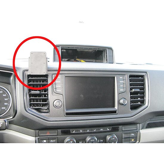 Bild 1 - Brodit ProClip fr VW Crafter, ab Bj. 2017 bis 2024 + Brodit ProClip fr MAN TGE, ab Bj. 2018 bis 2024 Position: Rechts vom Lenkrad, ber der linken Lftung