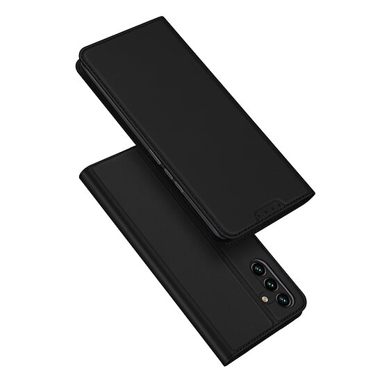 Bild 4 - Dux Skin Pro Bookstyle fr SAMSUNG Galaxy A14 5G, Galaxy A14 4G, Black Premium-Tasche mit Kreditkartenfach und Standfunktion