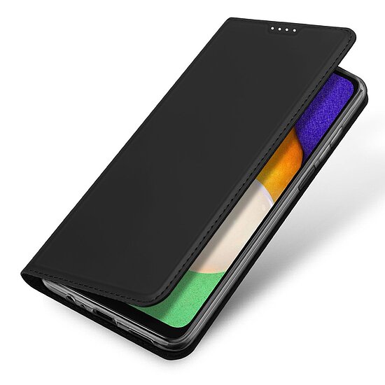 Bild 1 - Dux Skin Pro Bookstyle fr SAMSUNG Galaxy A14 5G, Galaxy A14 4G, Black Premium-Tasche mit Kreditkartenfach und Standfunktion