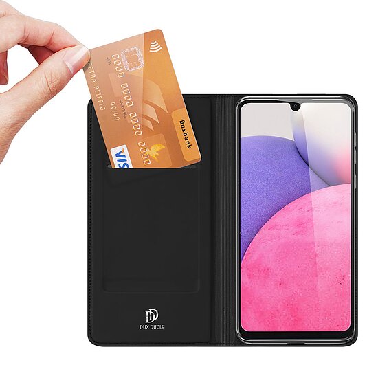 Bild 5 - Dux Skin Pro Bookstyle fr SAMSUNG Galaxy A33 5G, Black Premium-Tasche mit Kreditkartenfach und Standfunktion