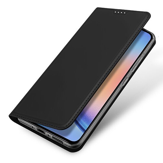 Bild 1 - Dux Skin Pro Bookstyle fr SAMSUNG Galaxy A35 5G, Black Premium-Tasche mit Kreditkartenfach und Standfunktion