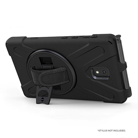 Bild 3 - Eiger Peak 500m Case fr SAMSUNG Galaxy Tab Active 3, Black extrem robustes, mehrschichtiges Schutzcase mit Handschlaufe und Schultergurt