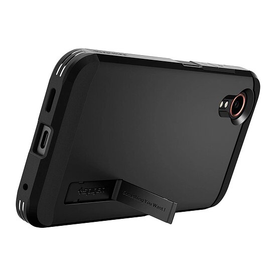 Bild 5 - Spigen Tough Armor black (matt) fr SAMSUNG Galaxy XCover 7 starke mehrlagige Schutzhlle mit Standfu
