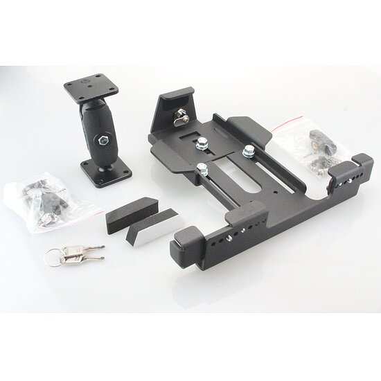 Bild 7 - Arkon einstellbarer Tablet Halter , Universal: 7 bis 10 Zoll , Metall-Rahmen, abschliebar, mit AMPS Fu fr max. Tablet-Breite: 200-260mm, Hhe: 115-180mm, Tiefe: 4-20mm