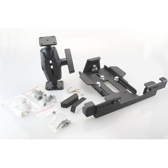 Bild 6 - Arkon einstellbarer Tablet Halter , Universal: 10 bis 12.9 Zoll , Metall-Rahmen, abschliebar, mit AMPS Fu fr max. Tablet-Breite: 250-310mm, Hhe: 115-180mm, Tiefe: 4-20mm