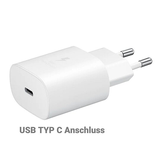 Bild 2 - EP-TA800 Schnellladegert 230V USB-C Anschluss fr SAMSUNG Galaxy Tab Active 4 Pro, Galaxy Tab Active Pro, Galaxy Tab Active 3, Galaxy XCover 6 Pro, Galaxy XCover 5, Galaxy Tab S8 Ultra, Galaxy S23 Ultra 5G, Galaxy A54 5G, Galaxy S23 5G, Galaxy A53 5