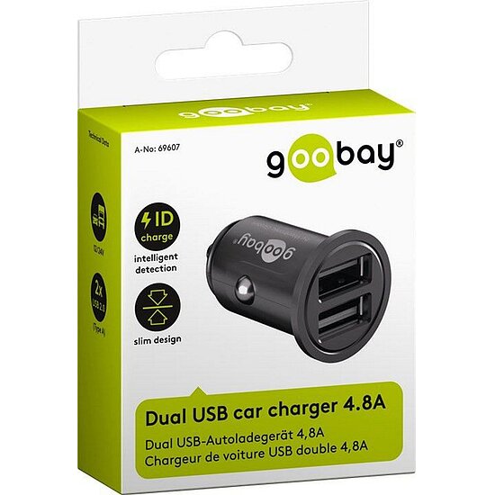 Bild 6 - Goobay Dual HIGH POWER KFZ Ladegert , 12/24V, 2x USB-A 24W (4.8A) 1x 4.8A oder 2x 2.4A