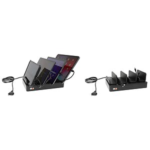 Brodit UNI USB-C, 4-fach Tischladegert , fr Gerte mit USB Typ C Anschluss zum gleichzeitigen Laden von bis zu 4 Gerten mit USB Typ C Anschluss